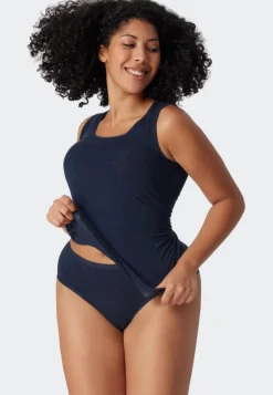 SCHIESSER Personal Fit slip (1-pack), dames midi-slip nachtblauw