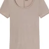 SCHIESSER Personal Fit T-shirt (1-pack), dames shirt korte mouwen bruin
