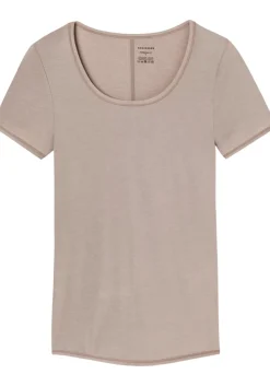 SCHIESSER Personal Fit T-shirt (1-pack), dames shirt korte mouwen bruin