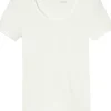 SCHIESSER Personal Fit T-shirt (1-pack), dames shirt korte mouwen natuurlijk wit