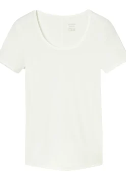SCHIESSER Personal Fit T-shirt (1-pack), dames shirt korte mouwen natuurlijk wit