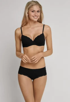 SCHIESSER Pure Cotton bh (1-pack), dames beugel-bh zwart