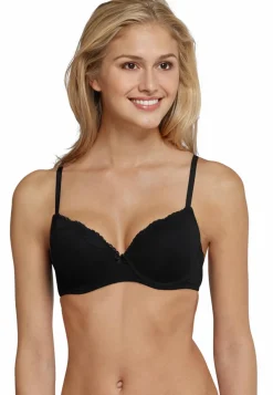 SCHIESSER Pure Cotton bh (1-pack), dames beugel-bh zwart