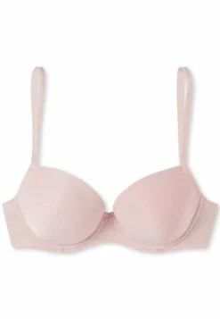 SCHIESSER Pure Jacquard bh (1-pack), dames beugelbeha met cups lichtroze stippen
