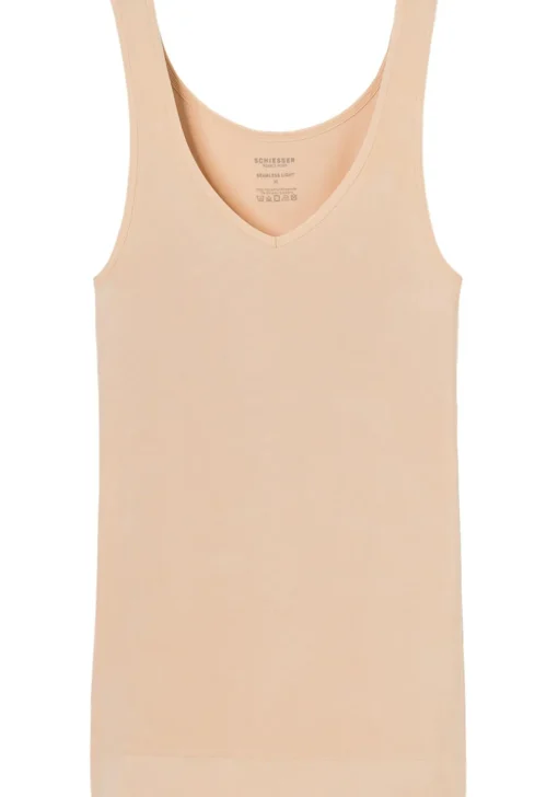 SCHIESSER Seamless Light dames tank top, naadloos hemd, huidskleur