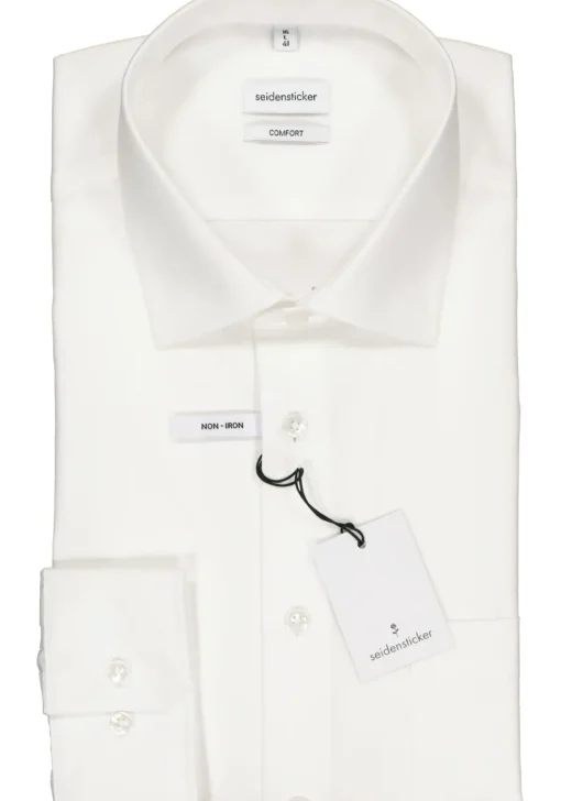 Seidensticker comfort fit overhemd, wit