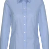 Seidensticker dames blouse regular fit, lichtblauw