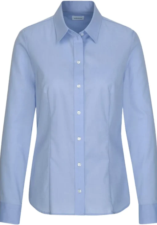 Seidensticker dames blouse regular fit, lichtblauw