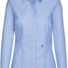 Seidensticker dames blouse slim fit, blauw