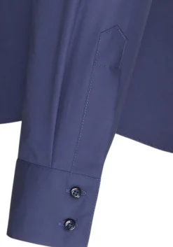 Seidensticker dames blouse slim fit, donkerblauw
