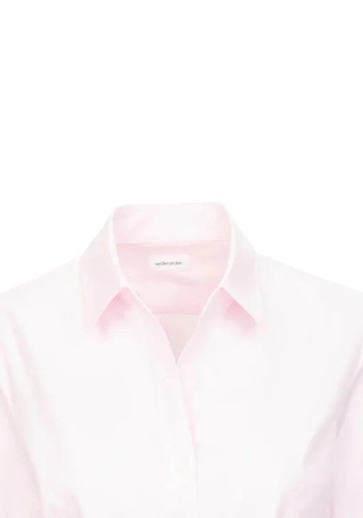 Seidensticker dames blouse slim fit, twill, roze