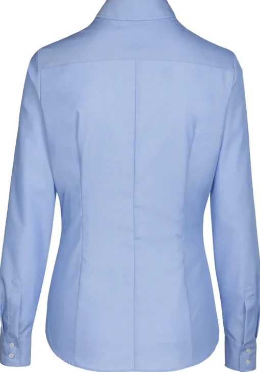 Seidensticker dames blouse slim fit, blauw