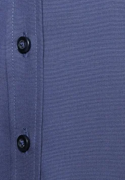 Seidensticker dames blouse slim fit, donkerblauw