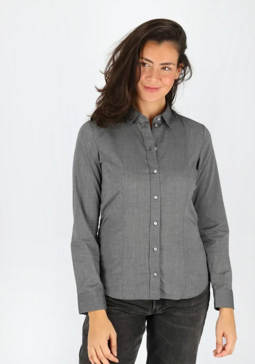 Seidensticker dames blouse regular fit, grijs