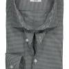 Seidensticker shaped fit overhemd, donkerblauw met wit geruit