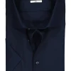 Seidensticker slim fit overhemd, korte mouw, donkerblauw