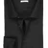 Seidensticker slim fit overhemd, zwart