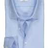 Seidensticker slim fit overhemd, twill, lichtblauw