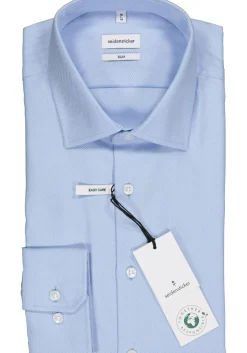 Seidensticker slim fit overhemd, twill, lichtblauw