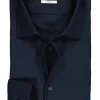 Seidensticker x-slim fit overhemd, donkerblauw structuur