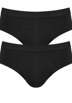 Sloggi Men 24/7 Midi, heren slips (2-pack), zwart