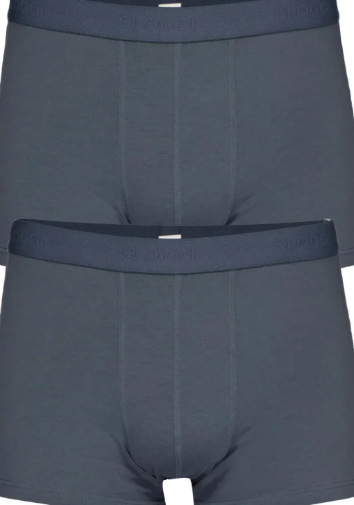 Sloggi Men 24/7 Short, heren boxers (2-pack), blauw