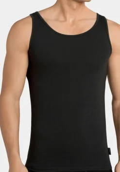Sloggi Men 24/7 Vest, heren singlets (2-pack), zwart