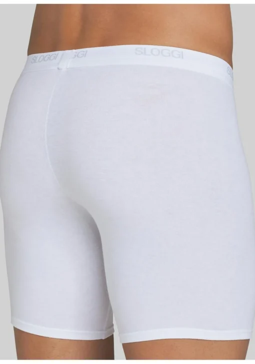 Sloggi Men Basic Long, heren boxer (1-pack), wit