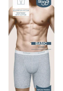 Sloggi Men Basic Long, heren boxer (1-pack), grijs