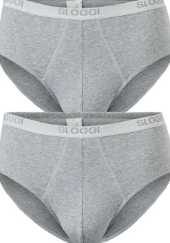 Sloggi Men Basic Midi, heren slips (2-pack), grijs