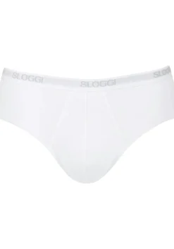 Sloggi Men Basic Midi, heren slip met smalle zijkanten (1-pack), wit