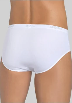 Sloggi Men Basic Midi, heren slips (2-pack), wit
