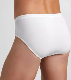 Sloggi Men Basic Midi, heren slip met smalle zijkanten (1-pack), wit