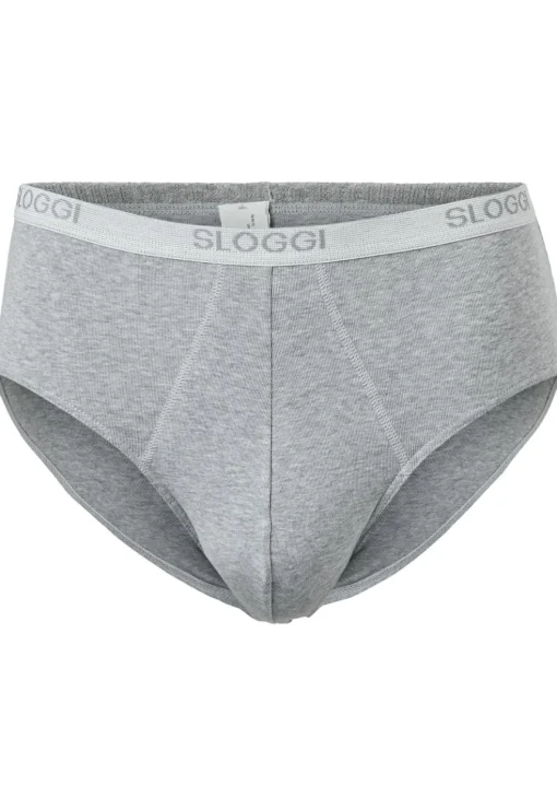 Sloggi Men Basic Midi, heren slips (2-pack), grijs