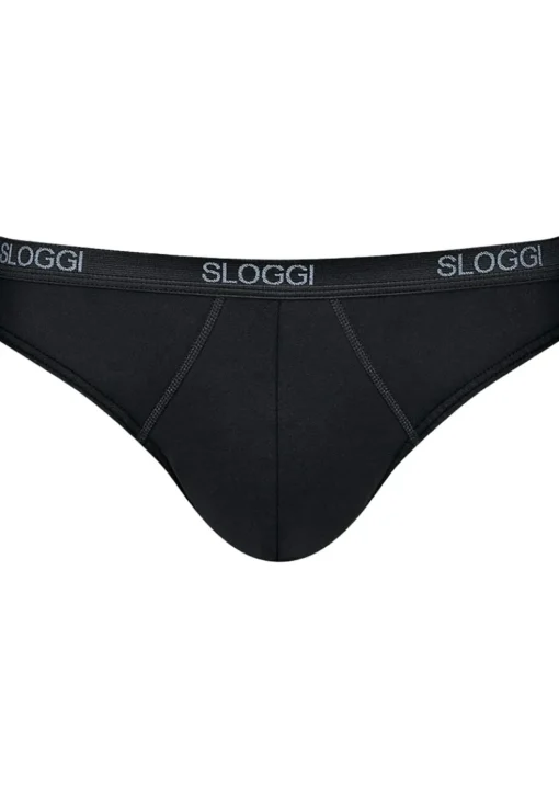Sloggi Men Basic Mini, heren slip met smalle zijkanten (1-pack), zwart