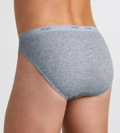 Sloggi Men Basic Mini, heren slip met smalle zijkanten (1-pack), grijs