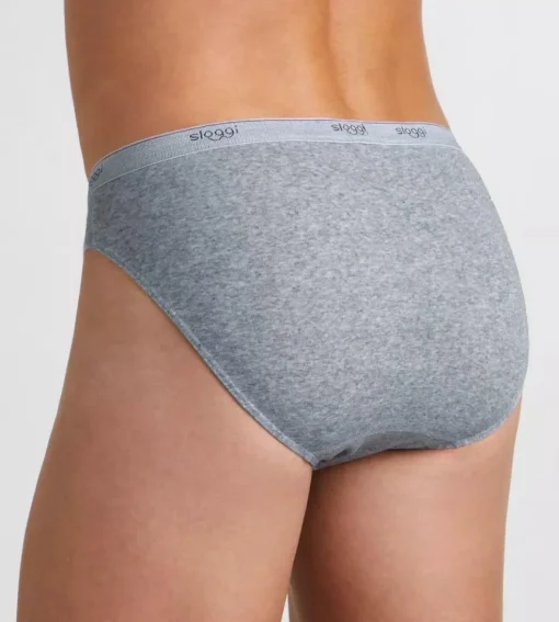 Sloggi Men Basic Mini, heren slip met smalle zijkanten (1-pack), grijs