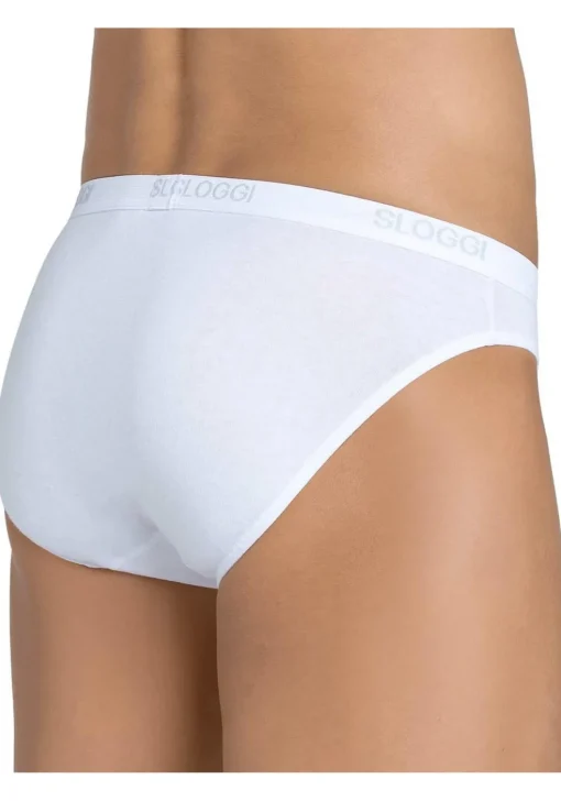 Sloggi Men Basic Mini, heren slips (2-pack), wit