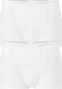 Sloggi Men Basic Short, heren boxers (2-pack), wit