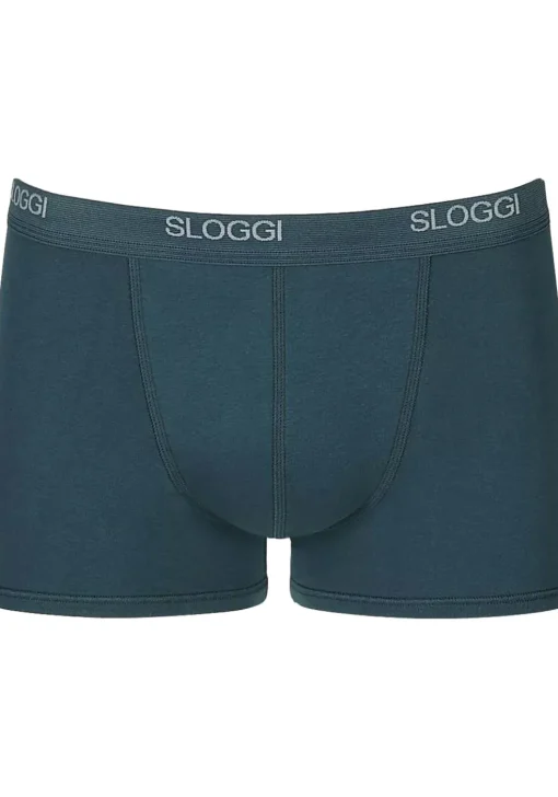 Sloggi Men Basic Short, heren boxershort korte pijp (1-pack), nachtblauw