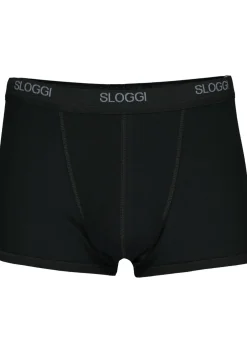 Sloggi Men Basic Short, heren boxers (2-pack), zwart