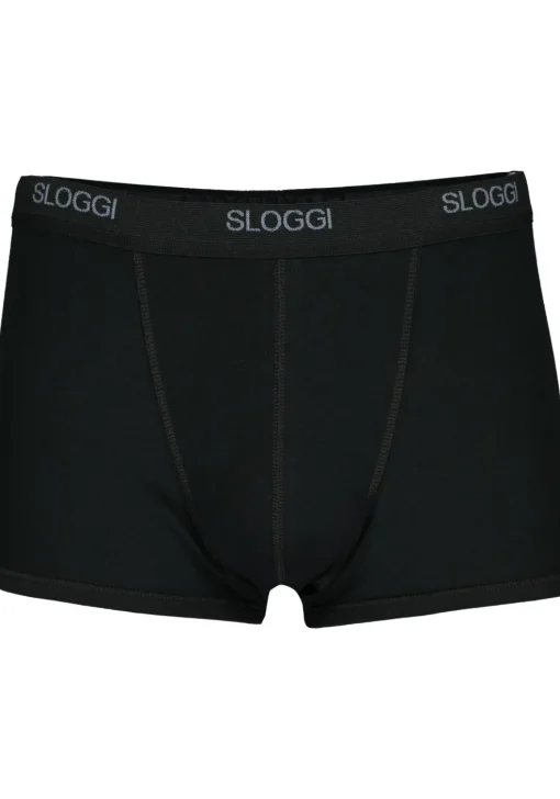 Sloggi Men Basic Short, heren boxers (2-pack), zwart
