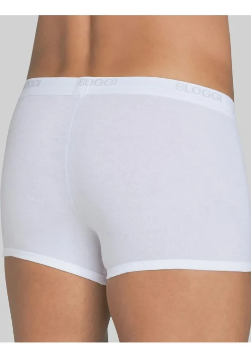 Sloggi Men Basic Short, heren boxers (2-pack), wit