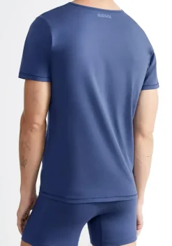 Sloggi Men EVER Ease O-Neck, heren T-shirt met een O-hals (1-pack), donker kobaltblauw