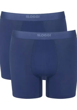 Sloggi Men EVER Ease Short, heren boxershort korte pijp (2-pack), donker kobaltblauw