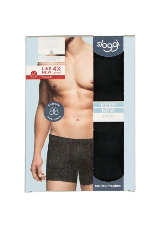 Sloggi Men EVERNEW Short, heren boxer (1-pack), zwart
