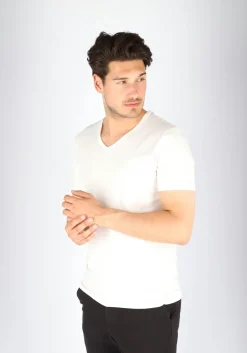 Sloggi Men EVERNEW V-Neck, heren T-shirt (1-pack), wit