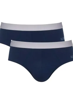 Sloggi Men GO ABC 2.0 Brief, heren slip (2-pack), kobalt- en donkerblauw