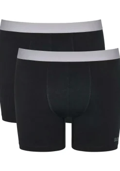Sloggi Men GO ABC 2.0 Short, heren boxershort korte pijp (2-pack), zwart