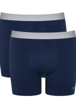 Sloggi Men GO ABC 2.0 Short, heren boxershort korte pijp (2-pack), kobalt- en donkerblauw